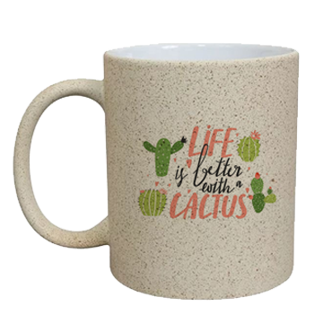 Caneca Splah de Porcelana Areia